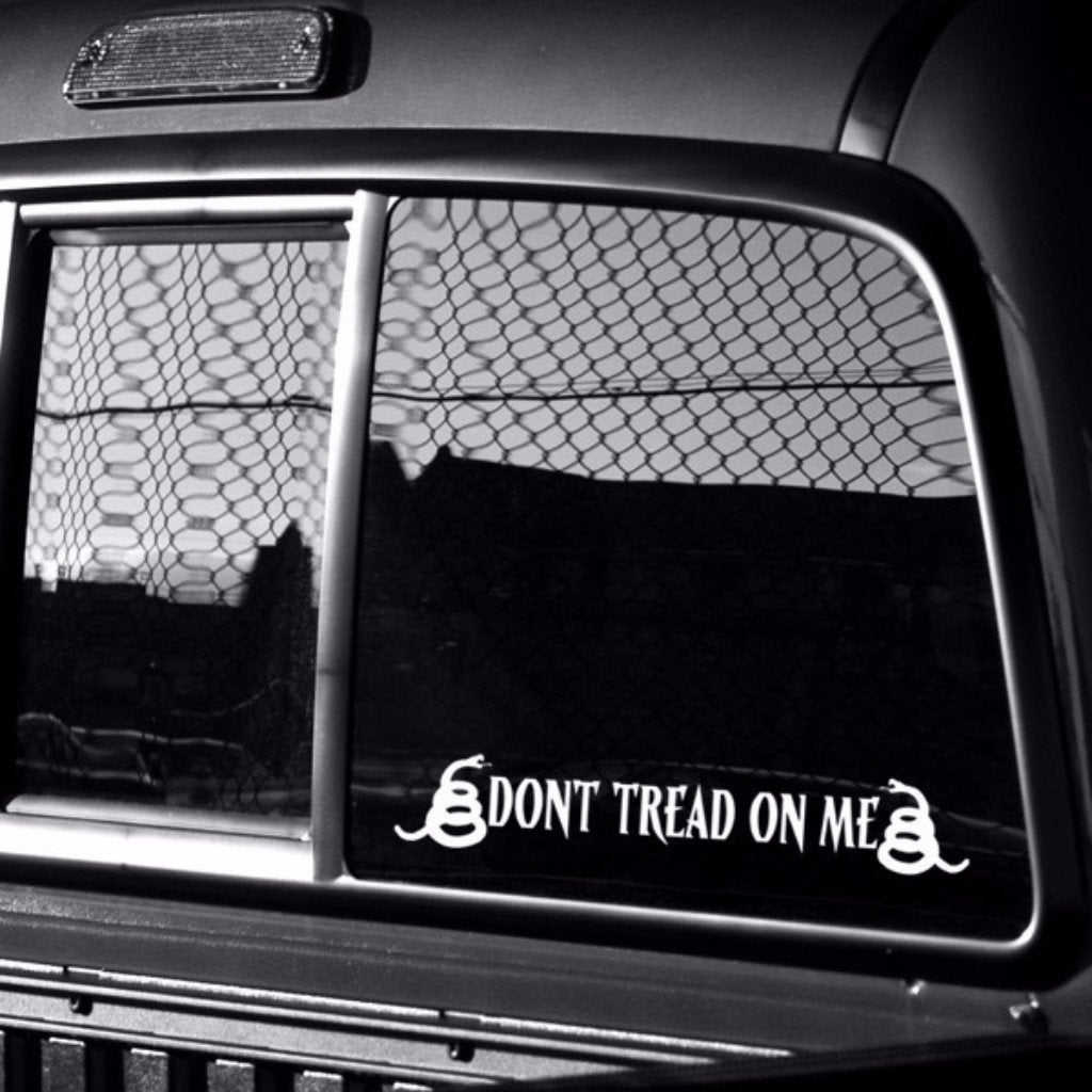 Dont Tread On Me Vinyl Decal - 2 x 12 - Weatherproof & Easy to Apply