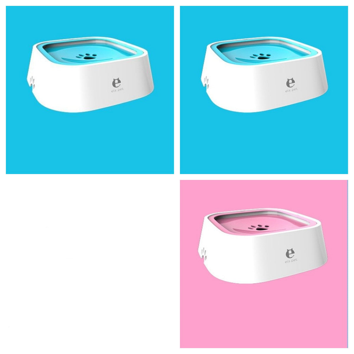 1.5L Floating Pet Water Bowl - Anti-Overflow Slow Feeder for Cats & Dogs
