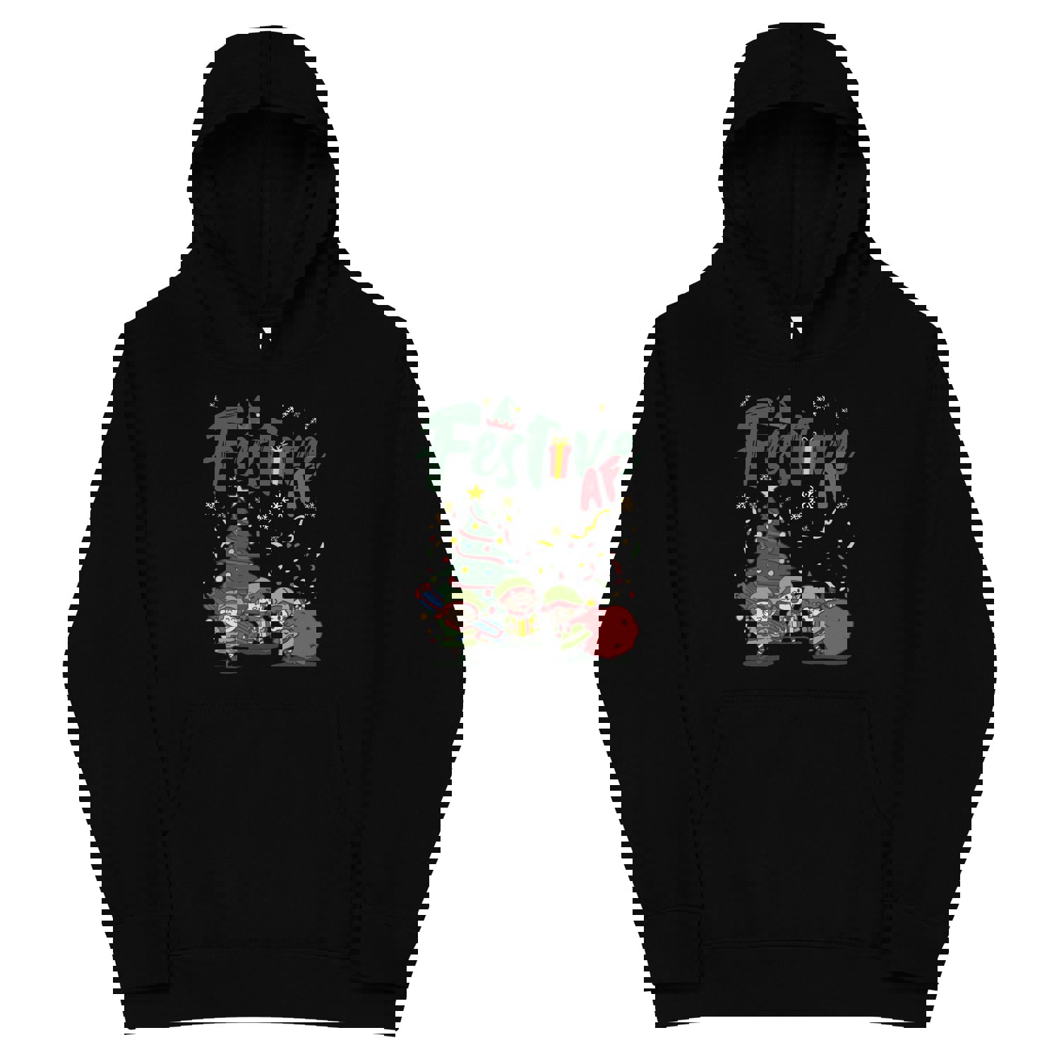 Mike Sorrentino Festive AF Illustration Kids Hoodie