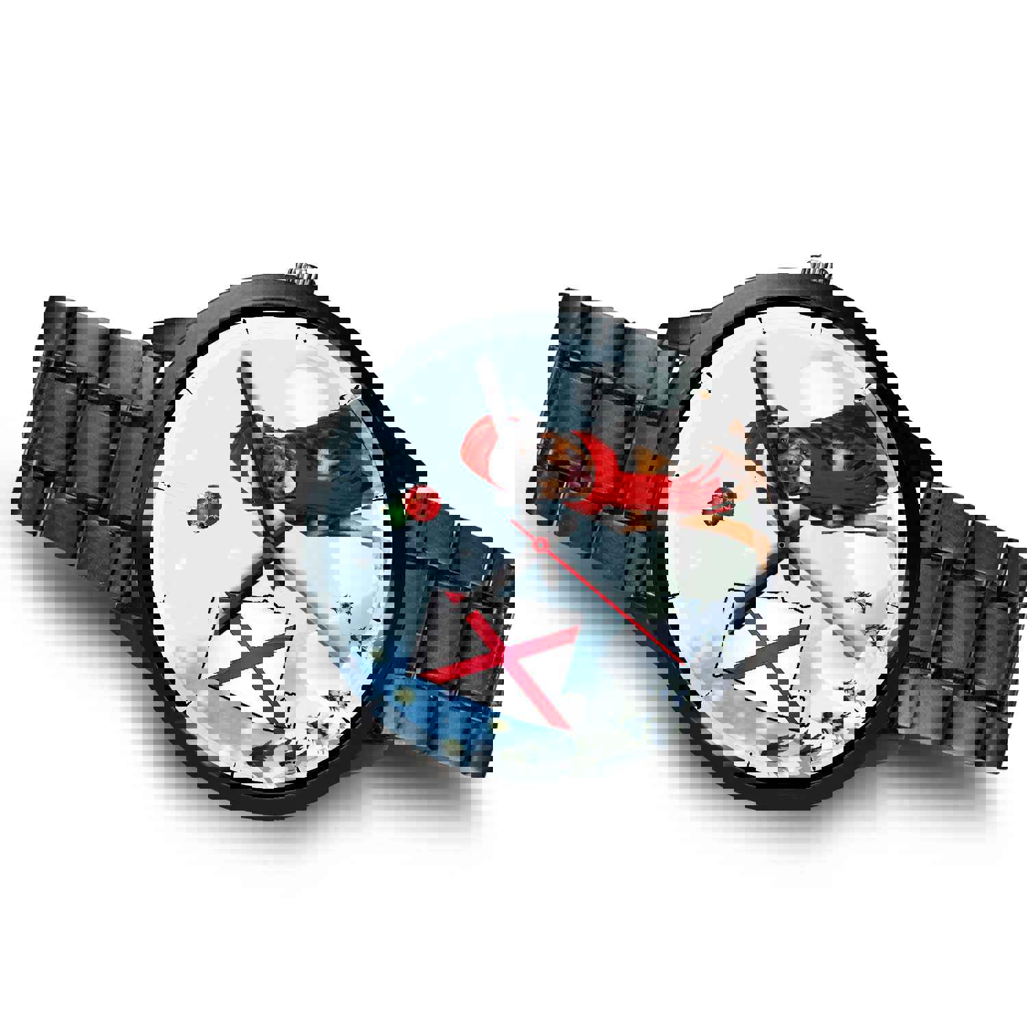 Rottweiler Dog Alabama Christmas Special Wrist Watch