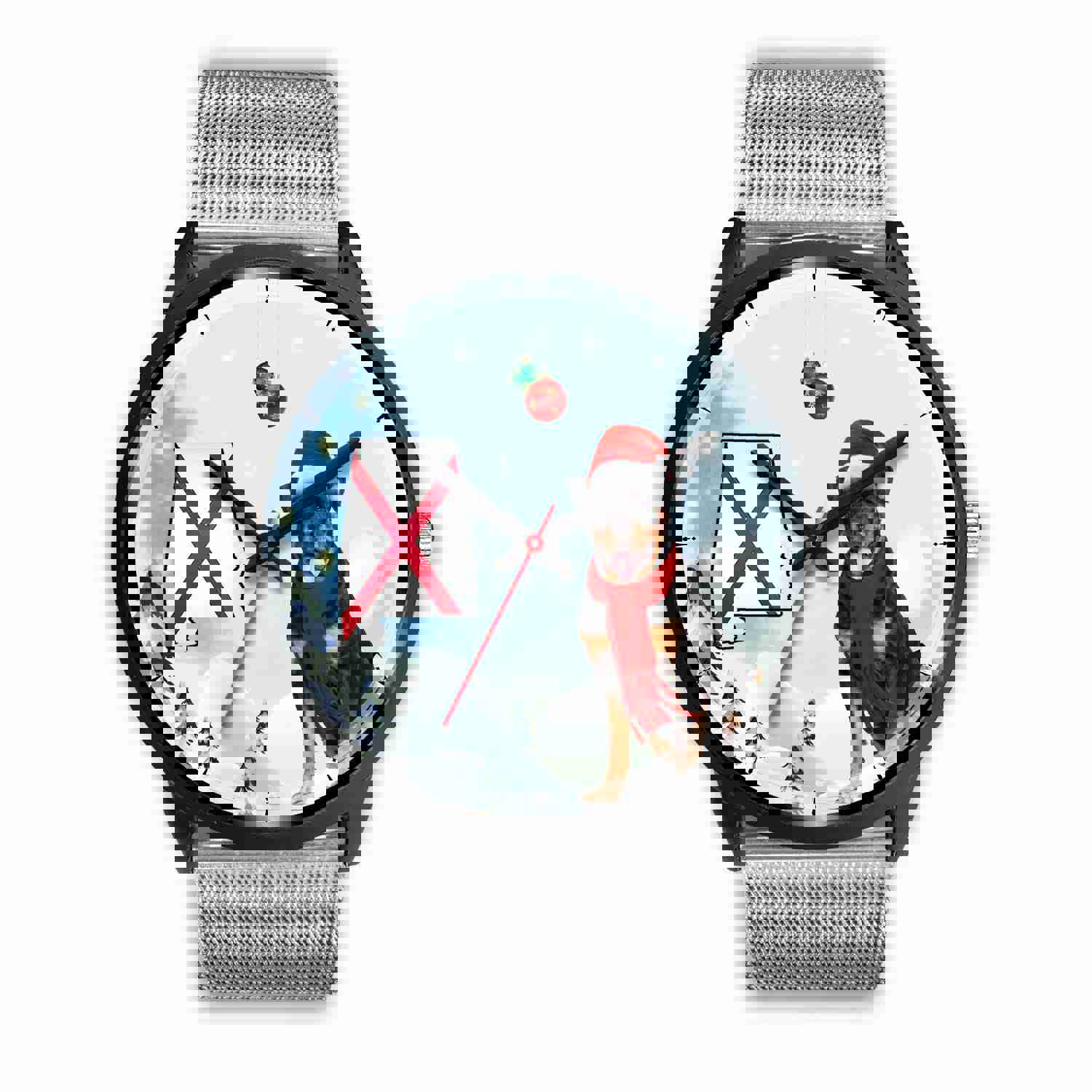 Rottweiler Dog Alabama Christmas Special Wrist Watch