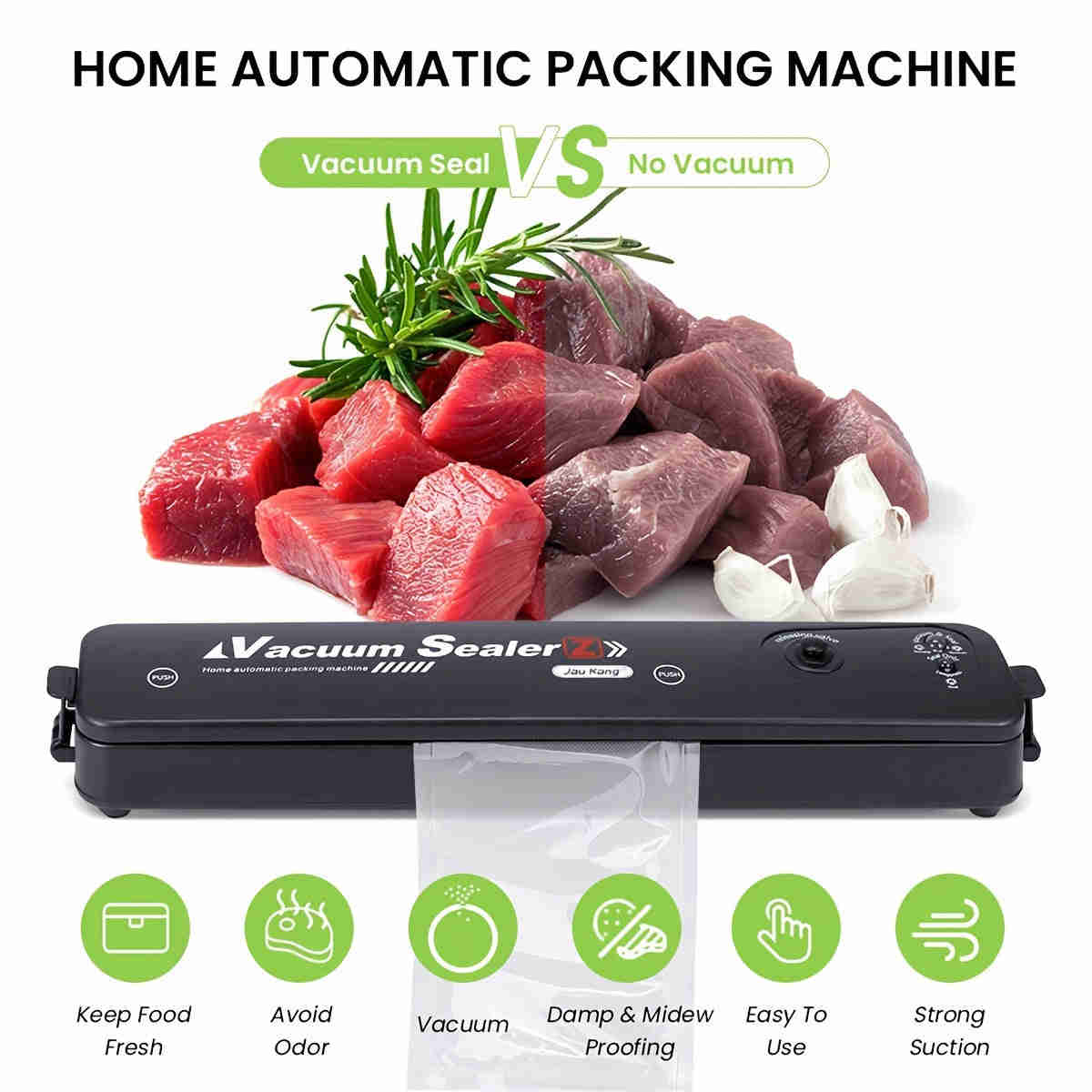 1 Set Automatic Vacuum Sealing Machine for Food Storage