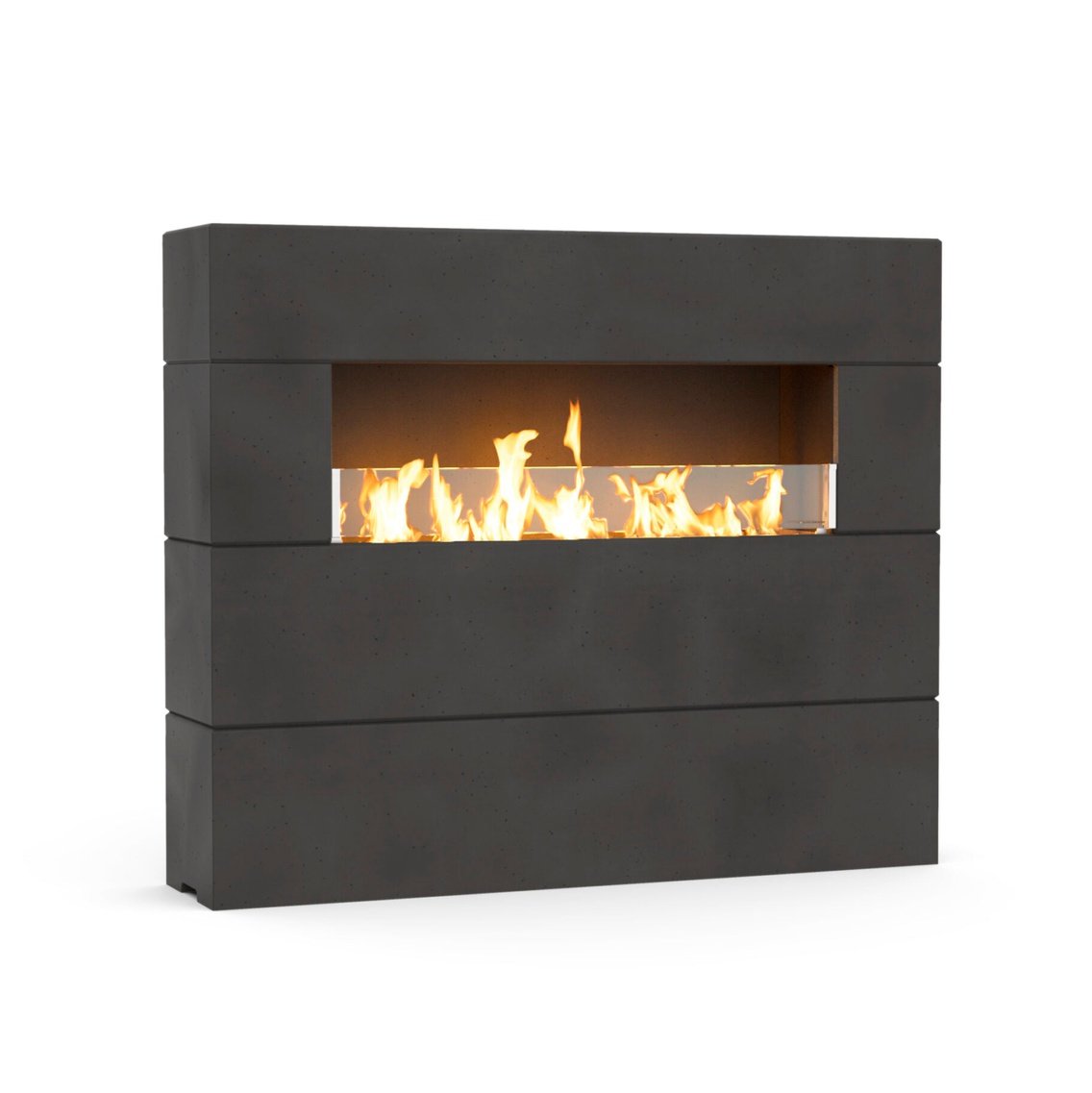 American Fyre Designs Milan Tall Linear Outdoor Gas Fireplace