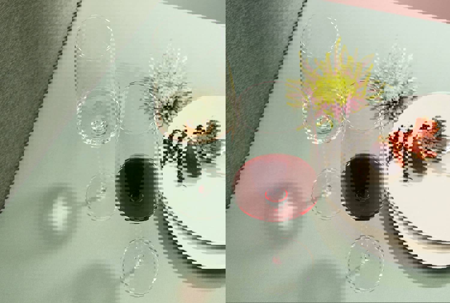 SENSA Burgundy Red Wine Glass Set of 6 - Tritan Crystal, Dishwasher Safe