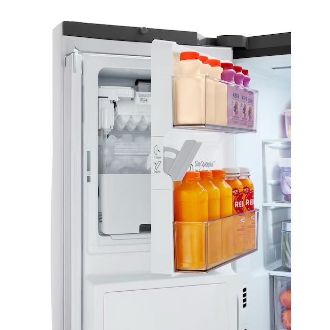 LG Counter-depth MAX InstaView 25.5-cu ft Smart French Door Refrigerator with Dual Ice Maker