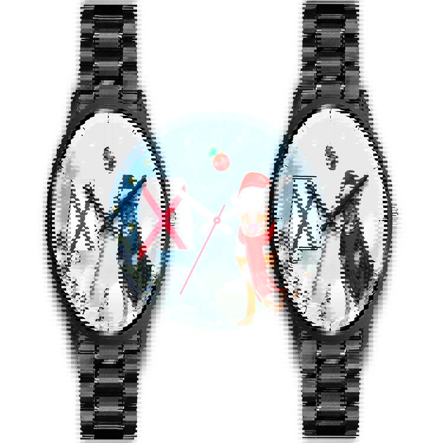 Rottweiler Dog Alabama Christmas Special Wrist Watch