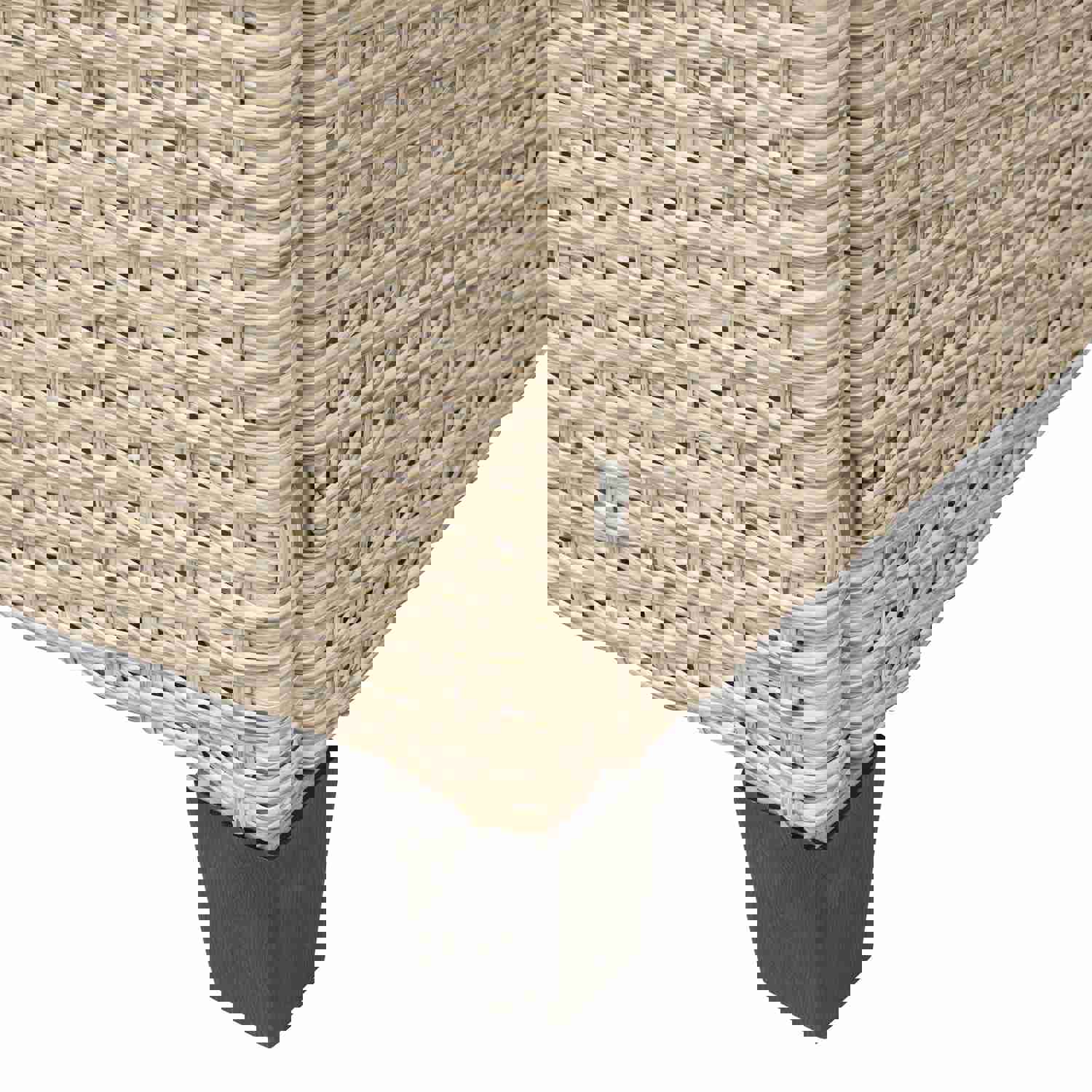 TOPMAX 6-Piece Outdoor Patio Furniture Set - Wicker Rattan Sectional Sofa with Table and Benches