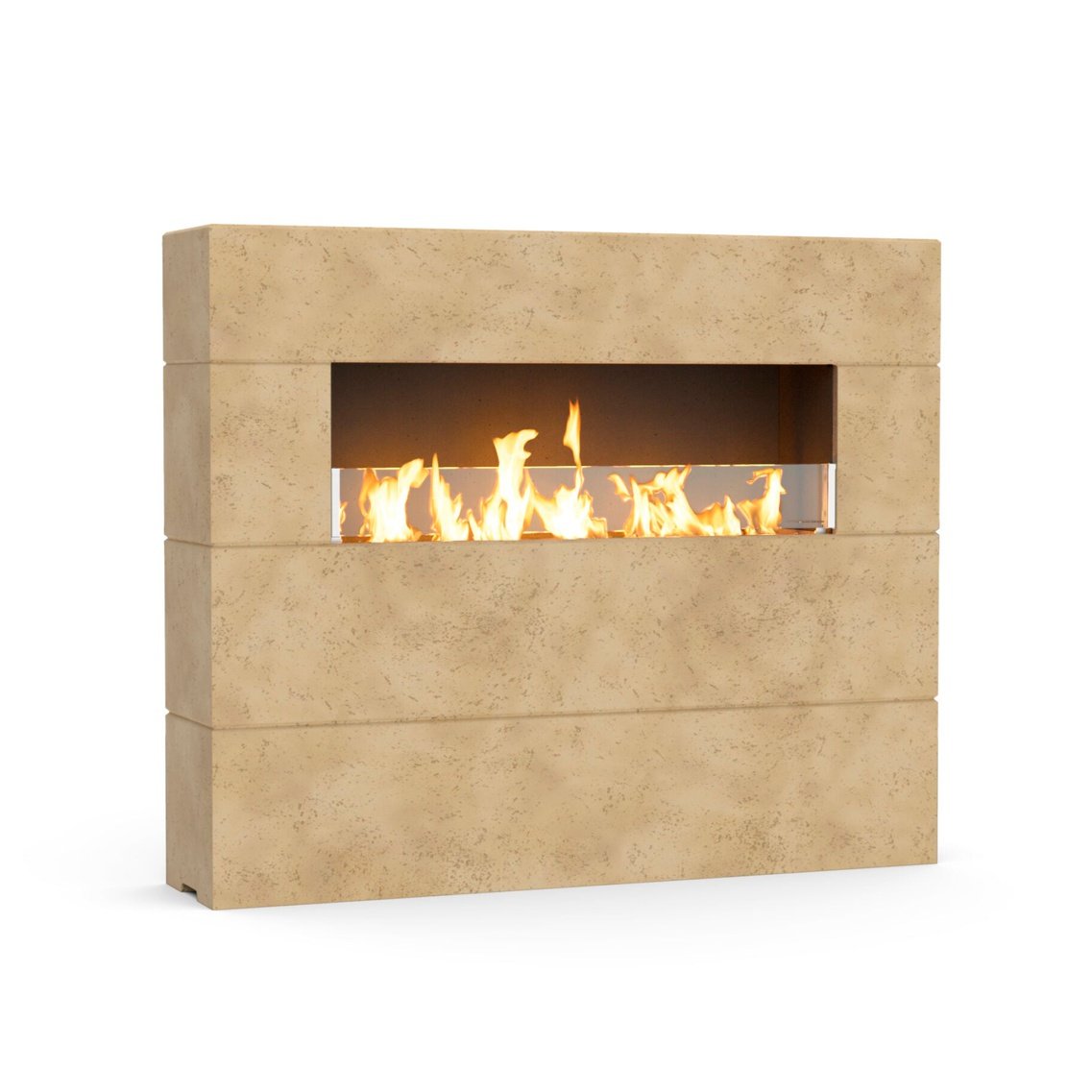 American Fyre Designs Milan Tall Linear Outdoor Gas Fireplace