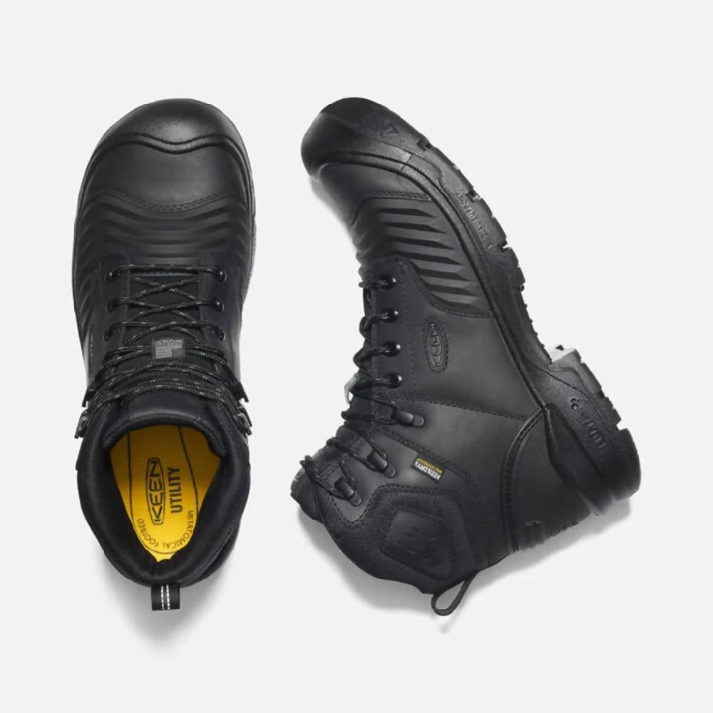 Men's Portland 6 Waterproof Boot - Black/Black