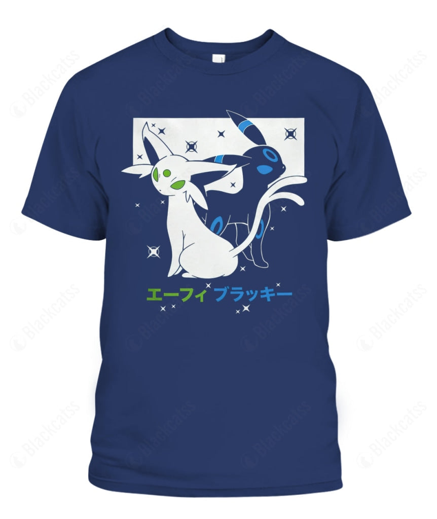 PKM Espeon Umbreon Graphic Unisex Cotton T-Shirt