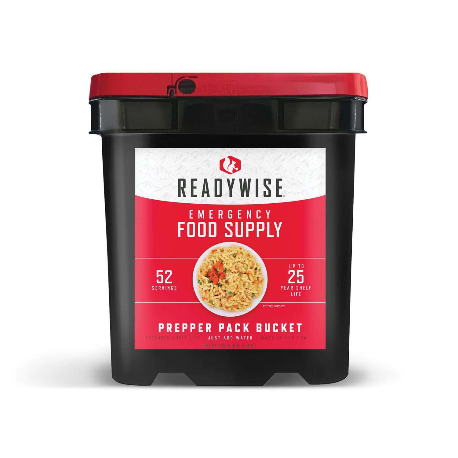 ReadyWise Food & Beverage Prepper Pack - 52 Servings Emergency Disaster Storable Food