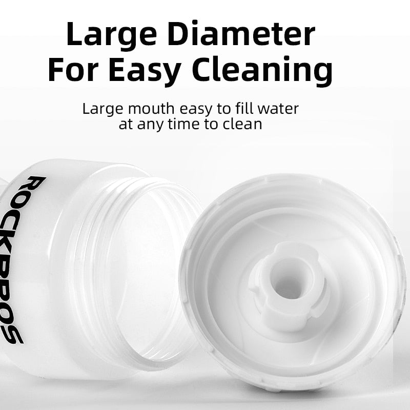 ROCKBROS Cycling Water Bottle - 750ml Large Capacity, PP5 & Silicone, Outdoor Sports Drink Bottle
