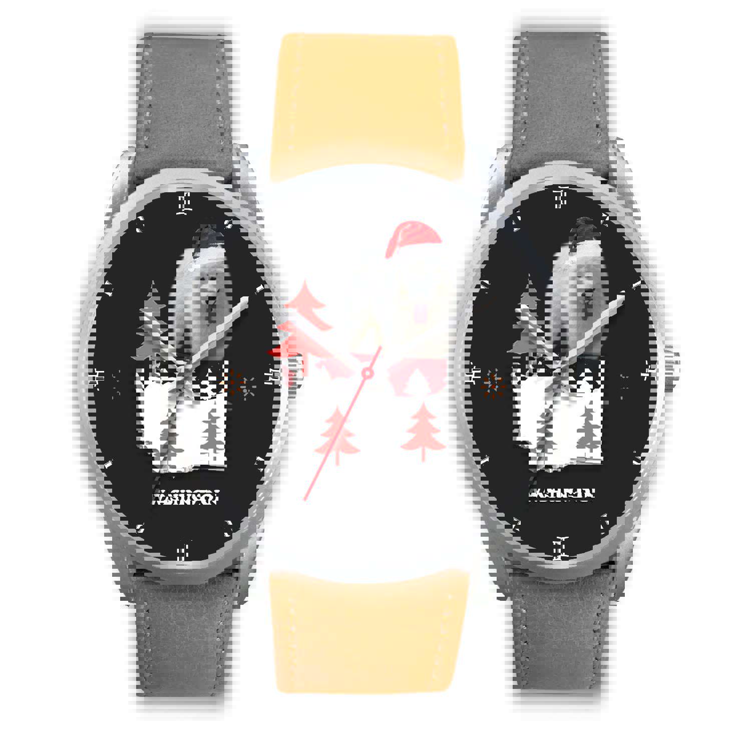 Samoyed Dog Washington Christmas Special Wrist Watch