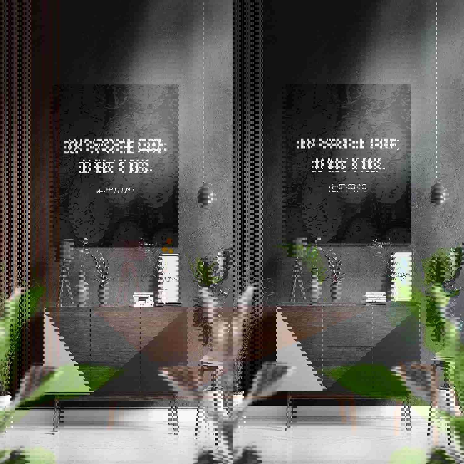 Keep Going Brushed Aluminium Dibond Wall Art