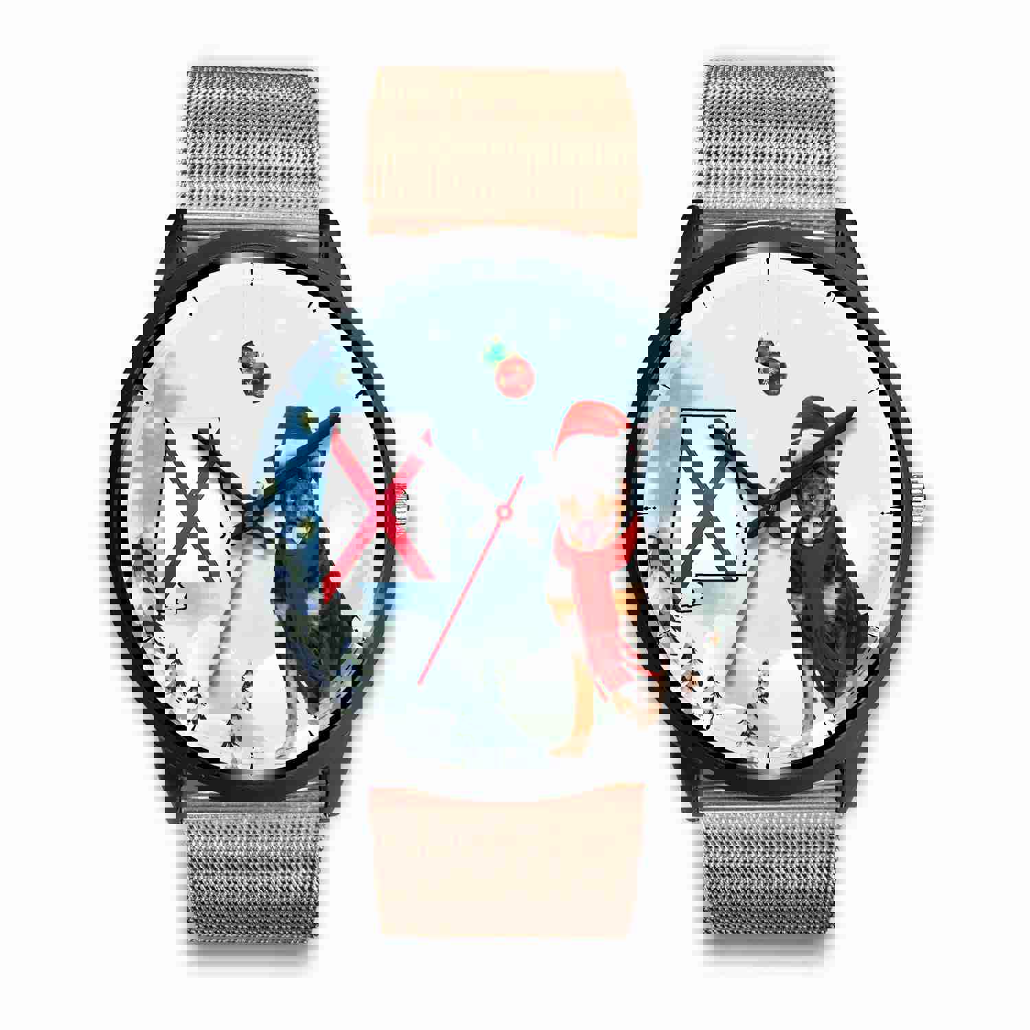 Rottweiler Dog Alabama Christmas Special Wrist Watch