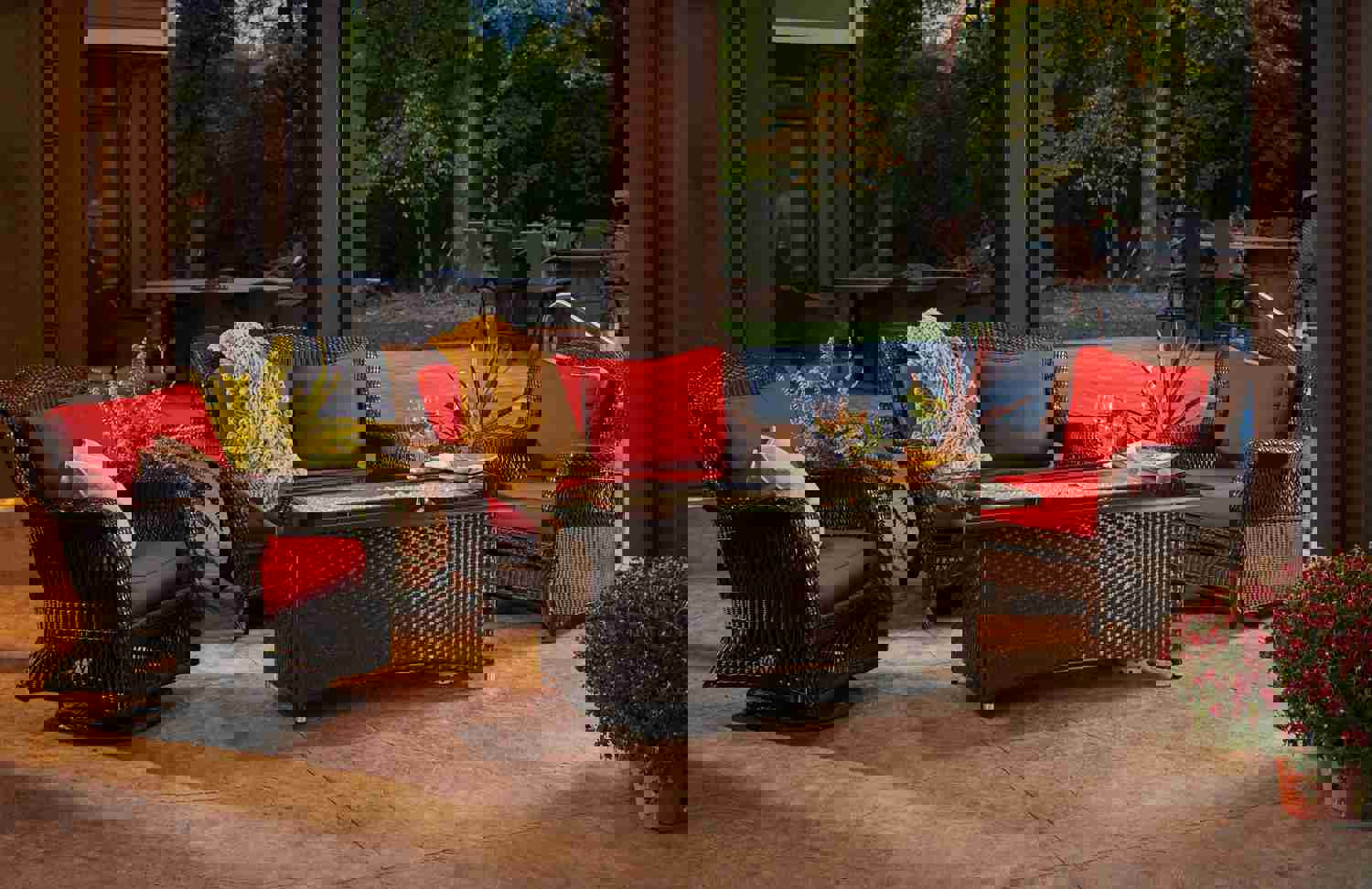 Outdoor Greatroom MG-1242 Balsam Montego Linear Gas Fire Pit Table