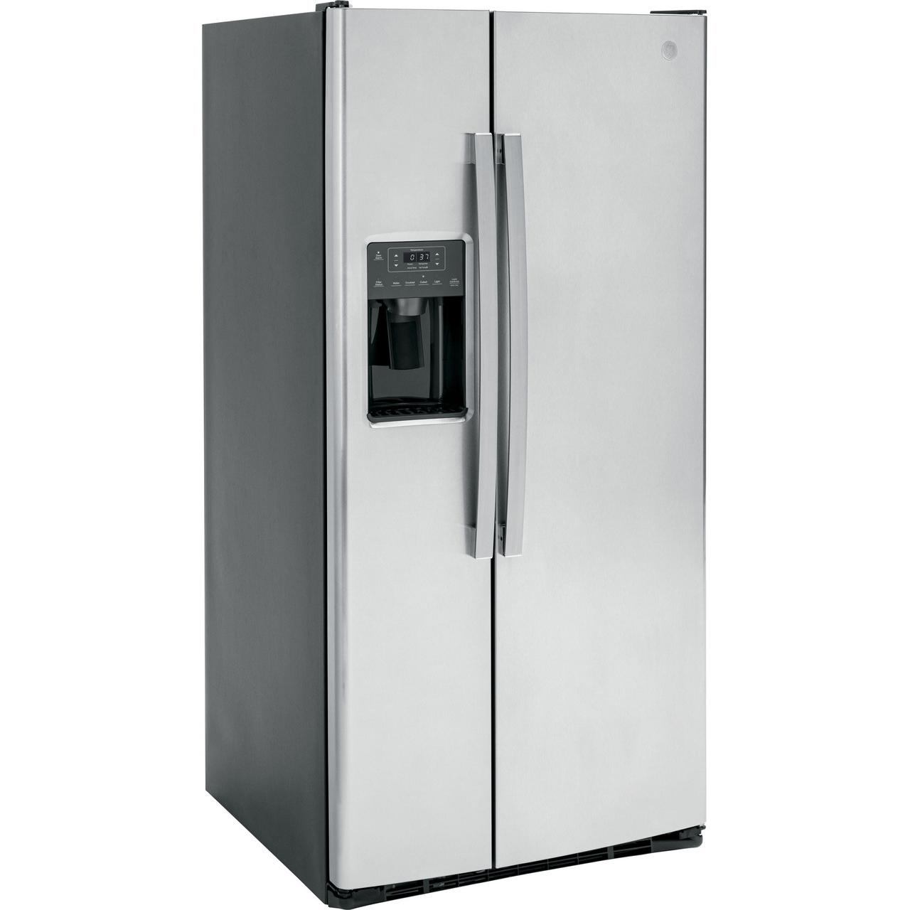GE 33-inch, 23 cu. ft. Side-By-Side Refrigerator with Water and Ice Dispenser