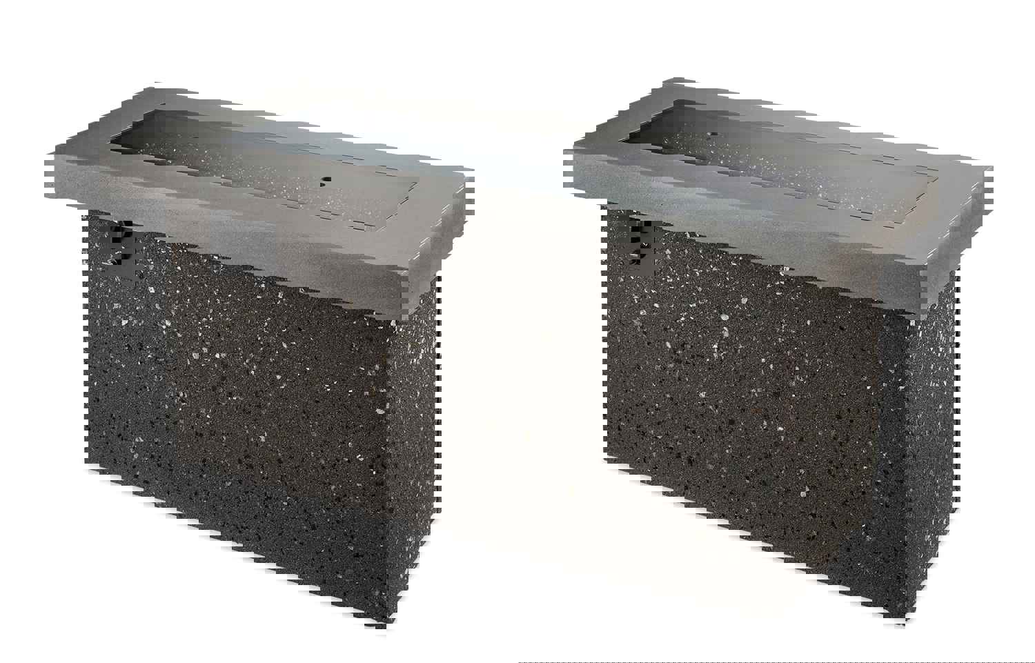 Outdoor Greatroom KL-1242-MM Grey Key Largo Linear Gas Fire Pit Table