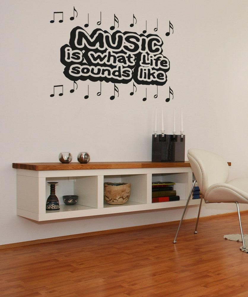 Vinyl Wall Decal Sticker Music Sounds Like #OS_AA1279
