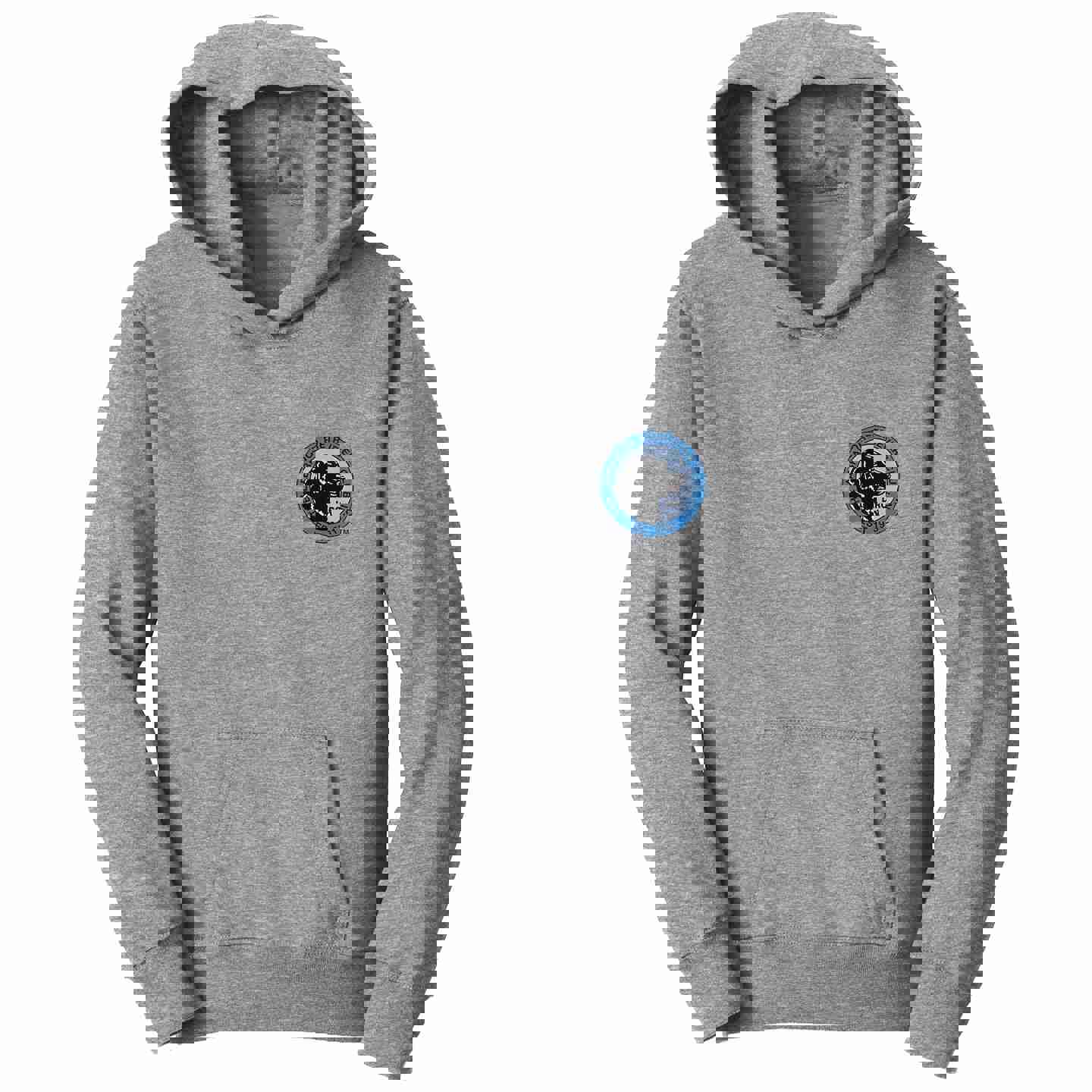 LRC Left Chest Blue Logo - Kids Unisex Hoodie Sweatshirt