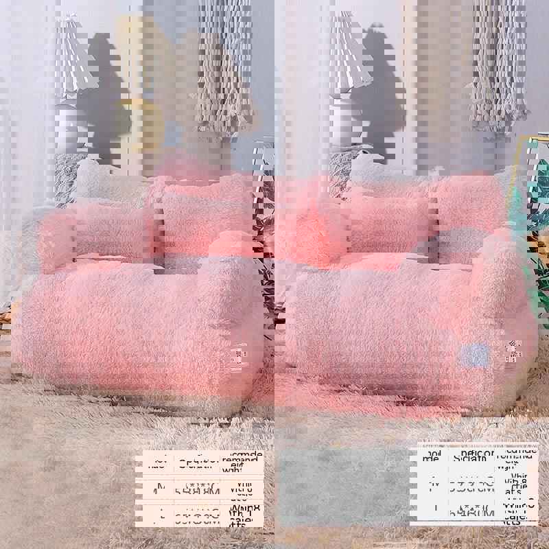 Luxury Cat Bed Sofa - Winter Warm Pet Nest for Small & Medium Dogs & Cats