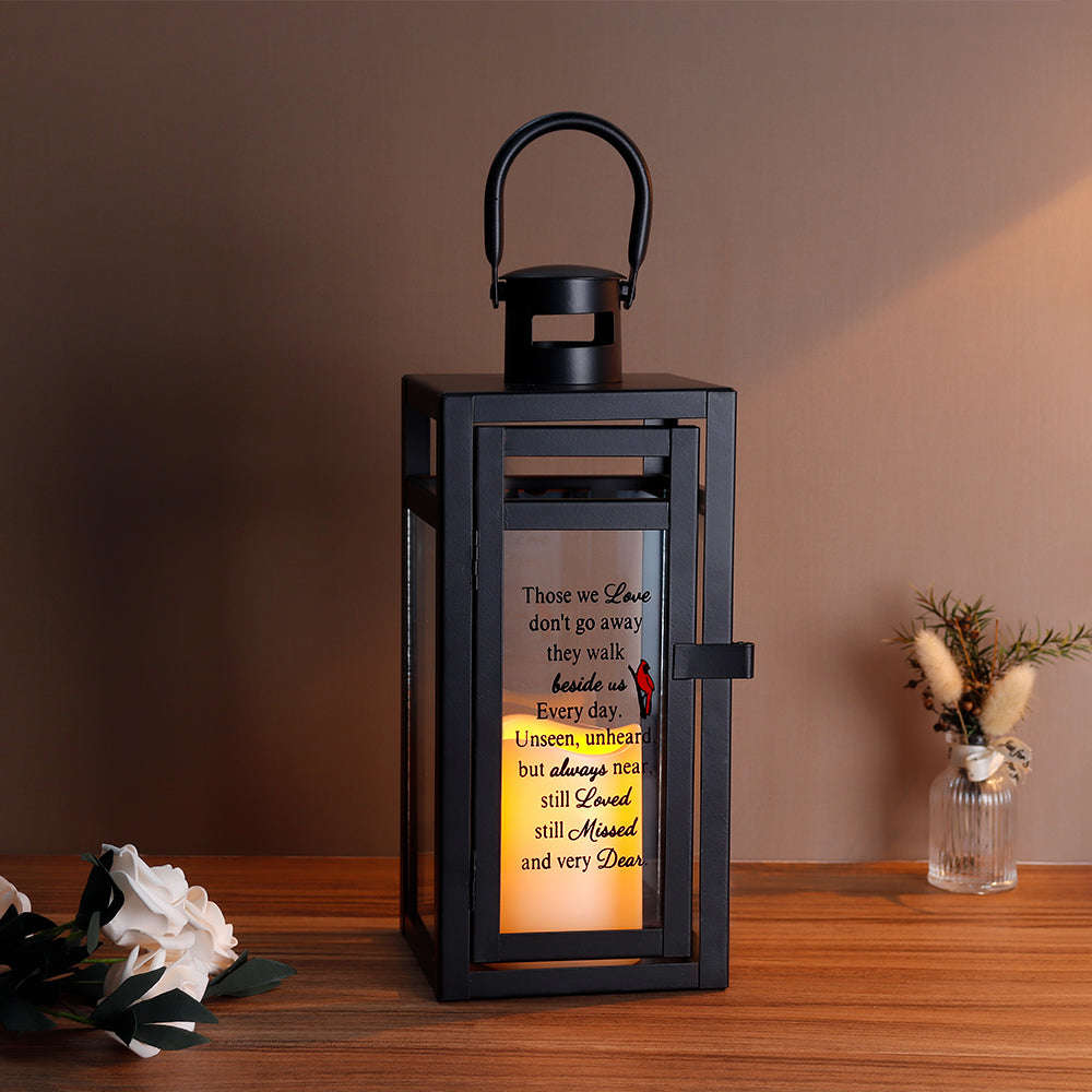12H Memorial Lantern - Indoor & Outdoor Use (Matte Black)