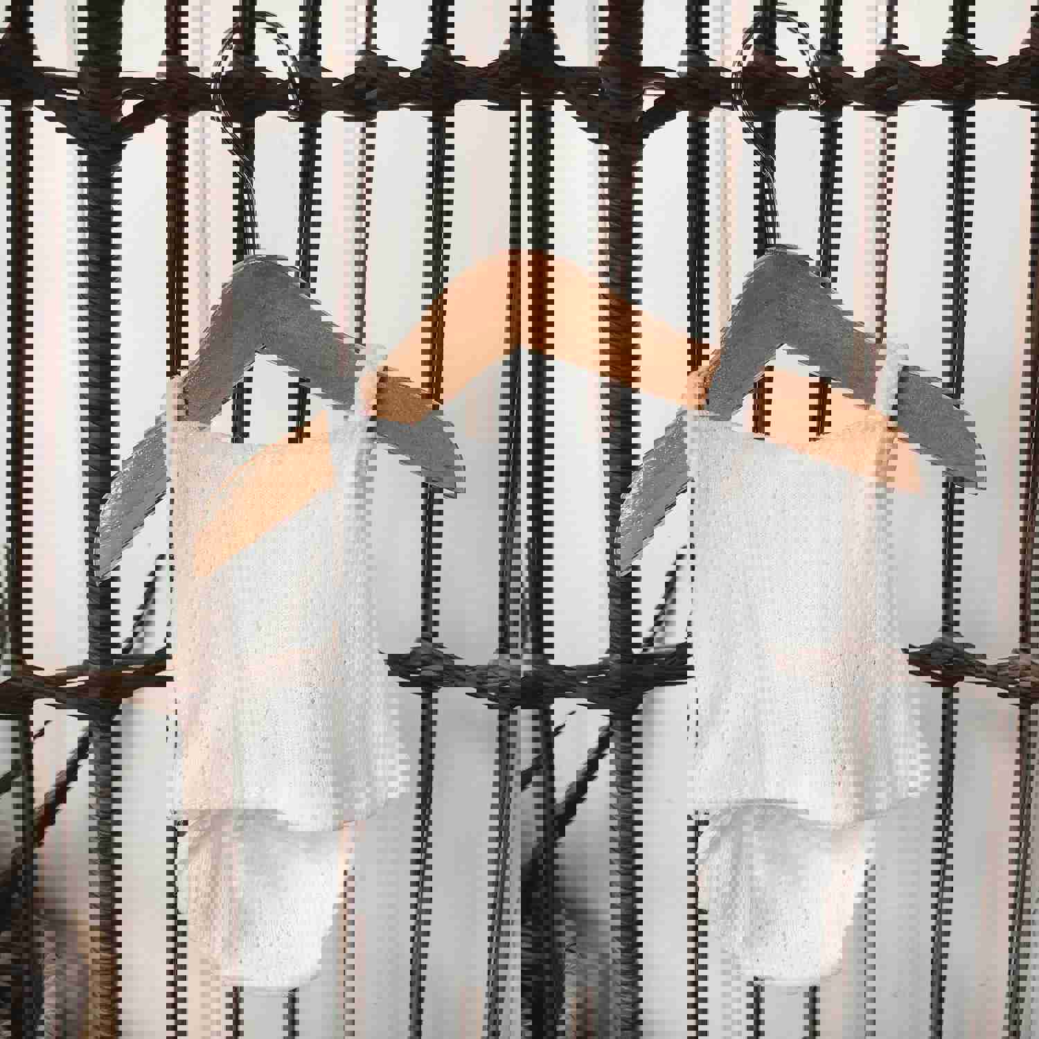 DOLL Clothing Hanger - 6" Wood Hanger for Baby Doll Clothes