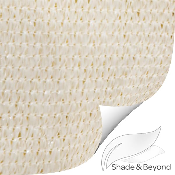 Sun Canopy Shade Sail 12x16 Rectangle UV Block for Patio Deck Yard and Outdoor Activities Sand