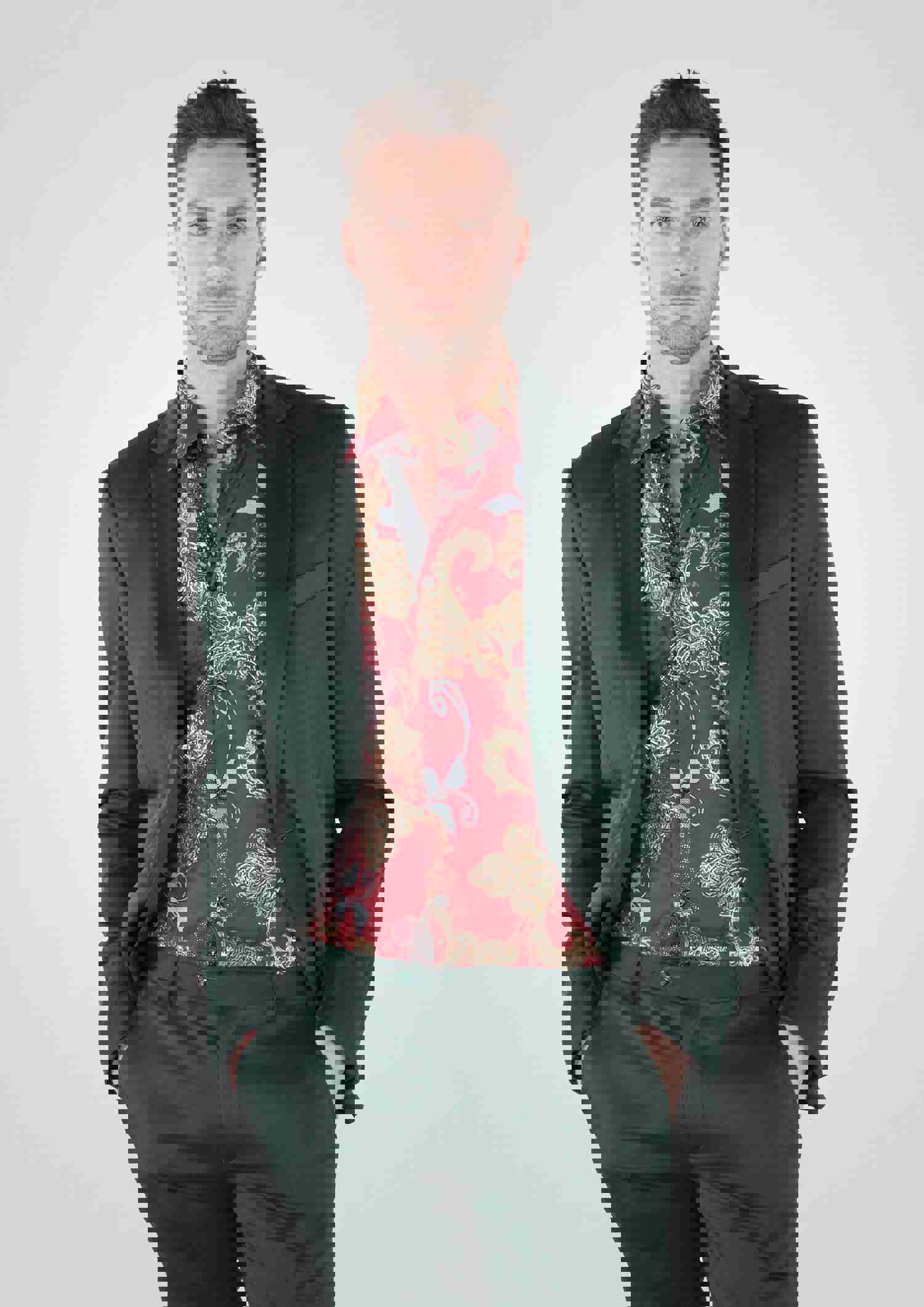 Cielo Slim Fit Blazer Jacket In Sacramento Green - One Piece