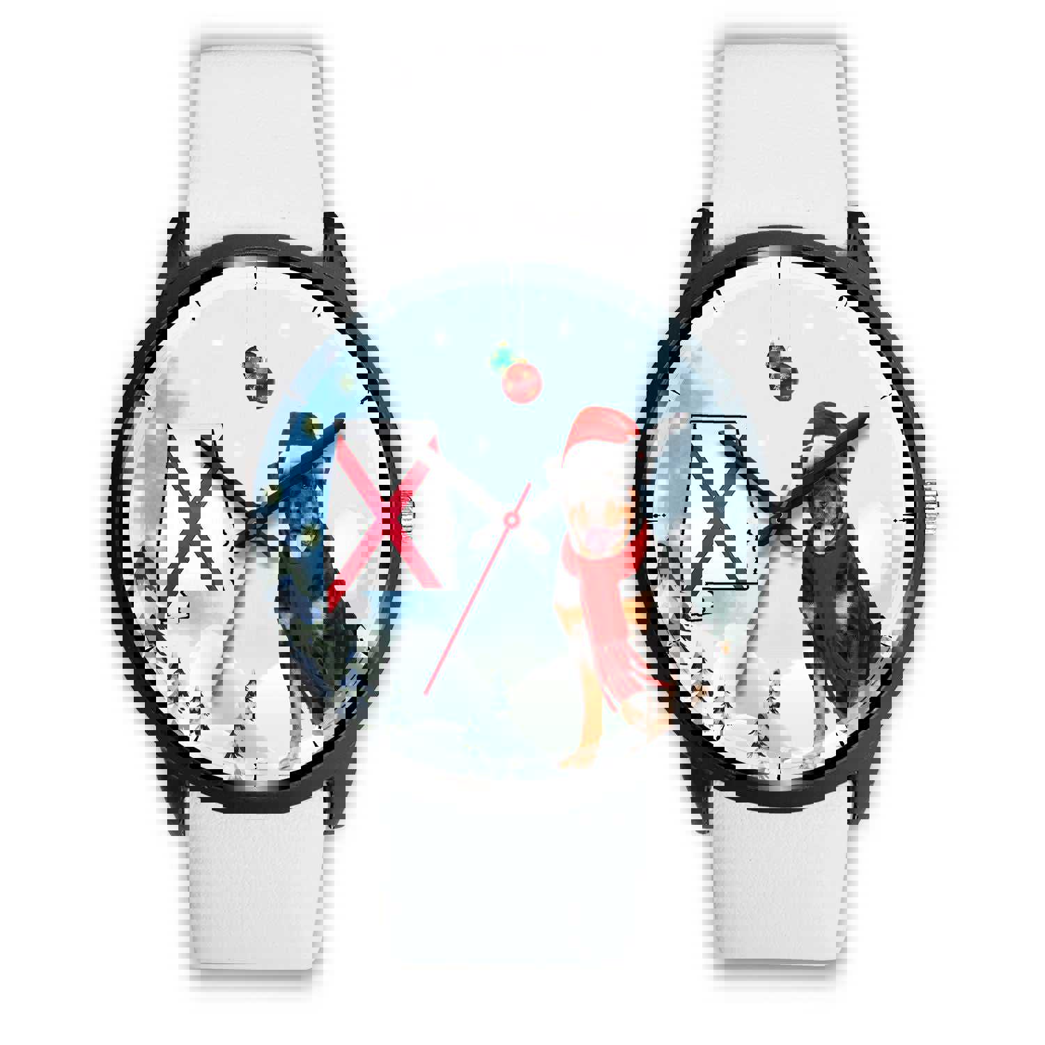 Rottweiler Dog Alabama Christmas Special Wrist Watch