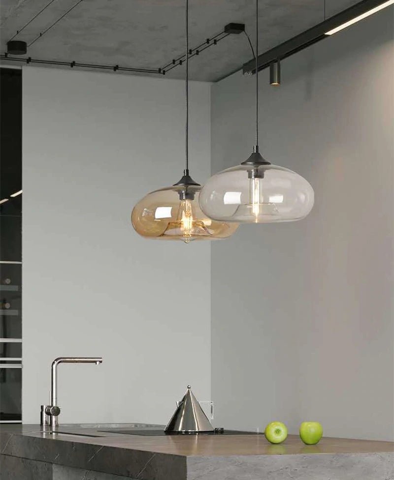 MIRODEMI® Modern Hanging Loft Glass Pendant Lamp for Restaurant, Bar, Kitchen