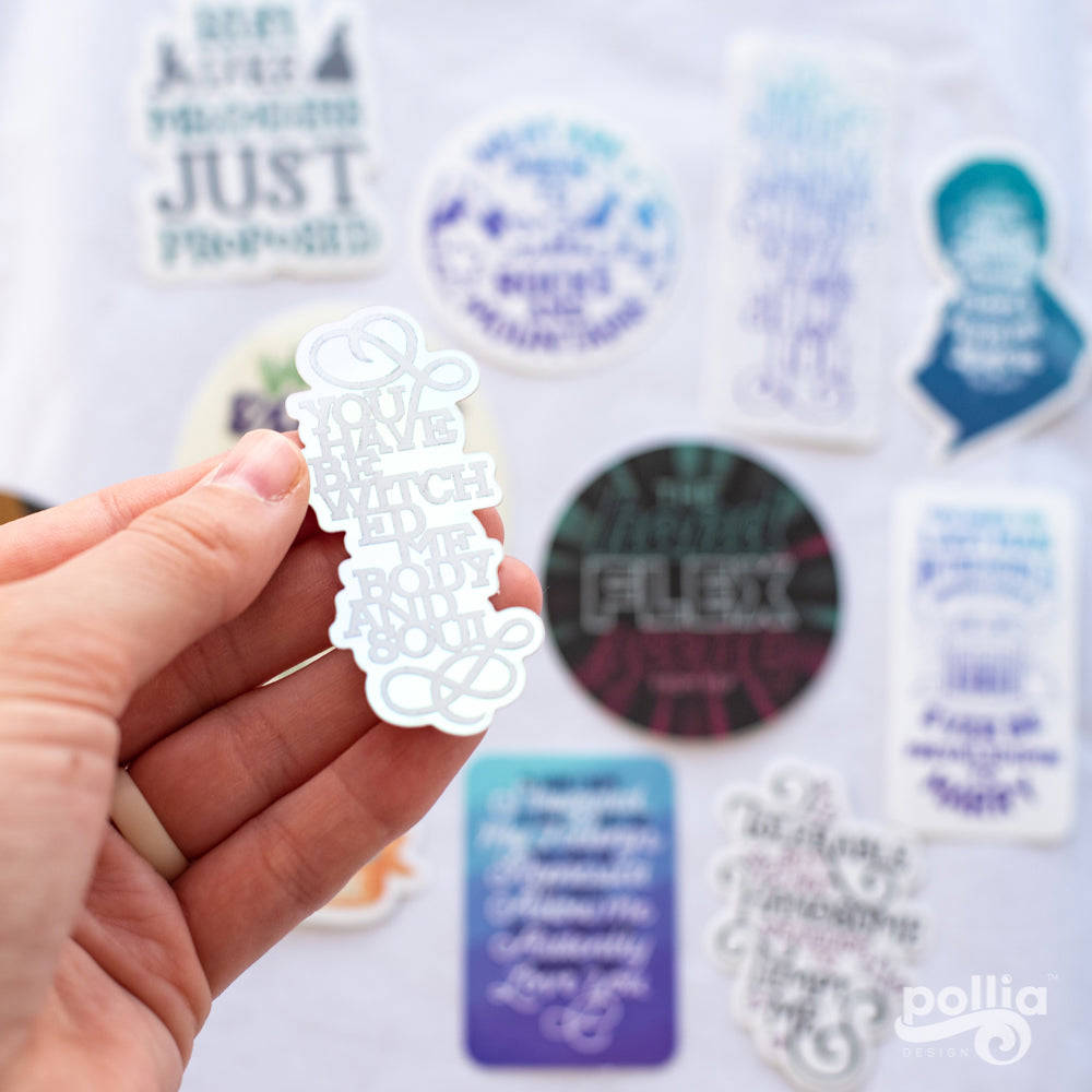 Pride and Prejudice Sticker Set - 12 Unique Designs