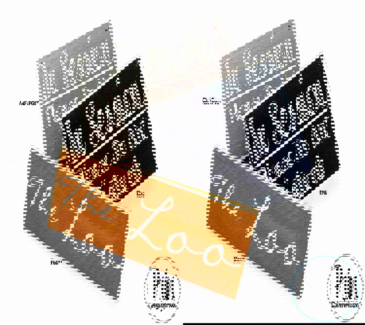 10x8 No Visitors We Are Protecting the Health of Our Family Members Custom Wood Sign