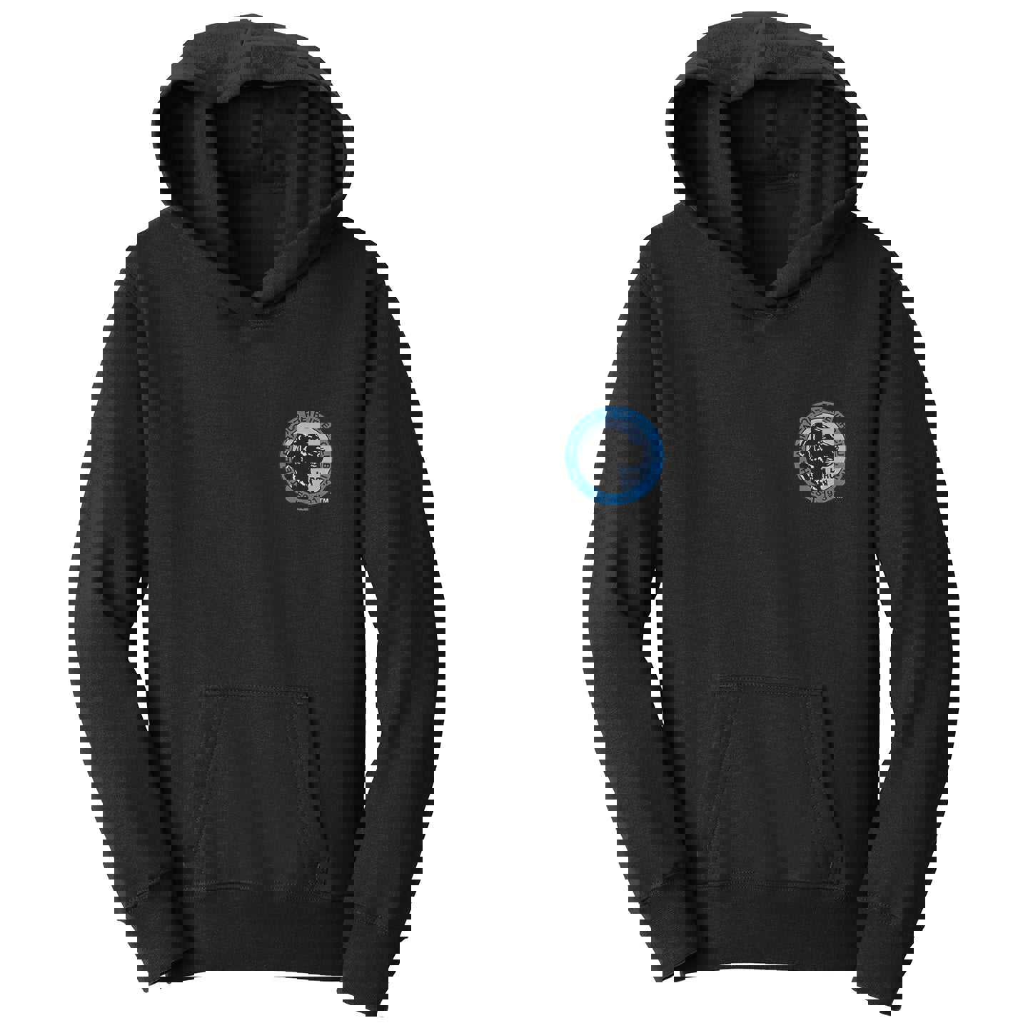 LRC Left Chest Blue Logo - Kids Unisex Hoodie Sweatshirt