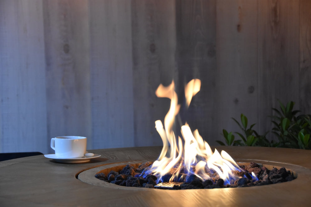 Tuscany Outdoor Reinforced Concrete Fire Pit Table - 48 Inch - Liquid Propane