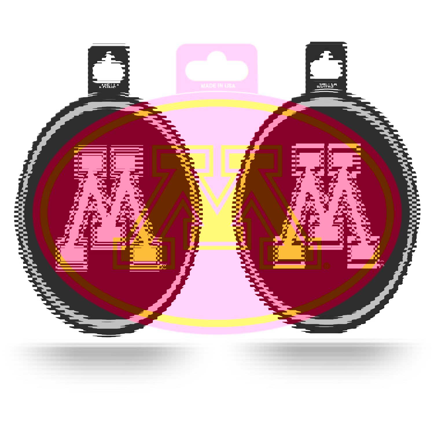 Minnesota Gophers Oval Decal Full Color Sticker - 3.75 x 5.75 Inches - Officially Licensed