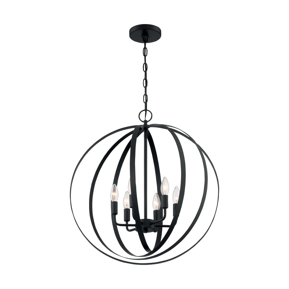 Pendleton 6-Light Pendant - Matte Black Finish