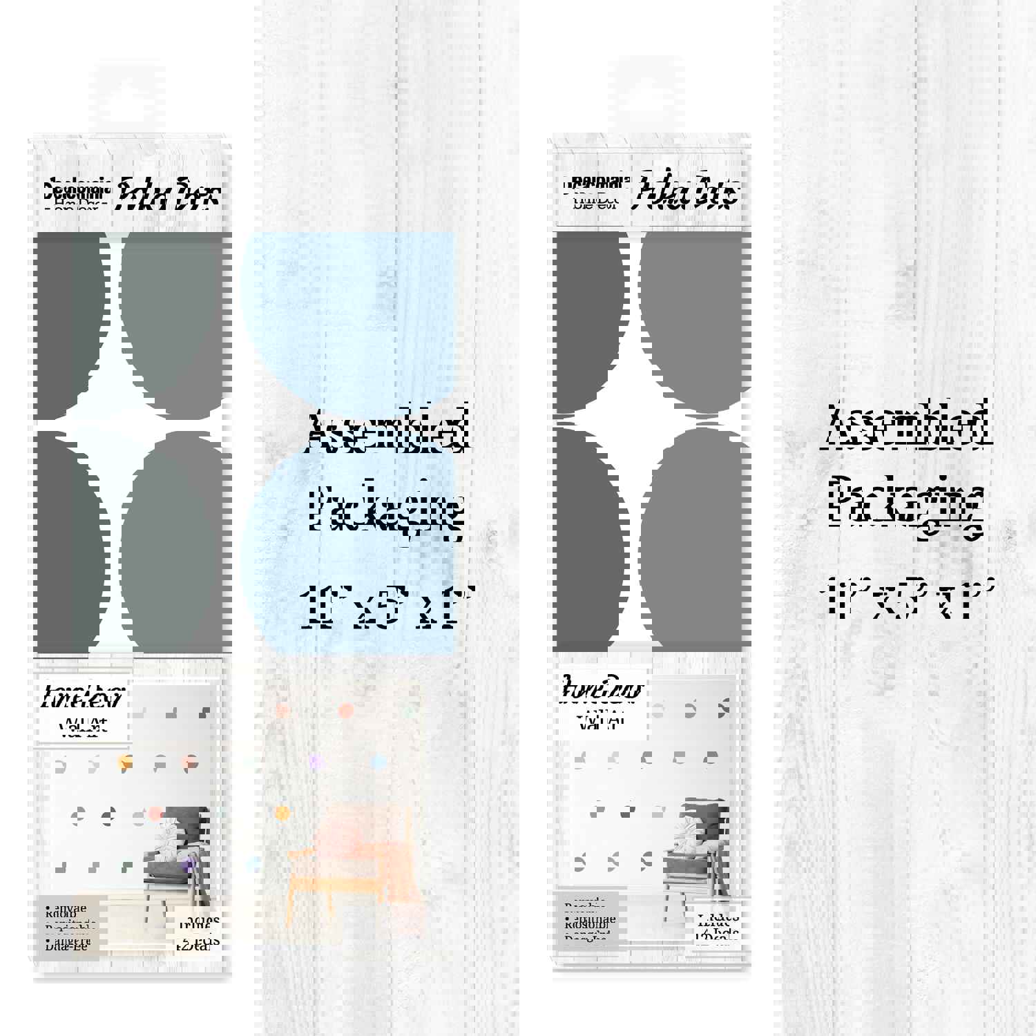 Neutral Polka Dots 3 Wall Decals for Girls Bedroom