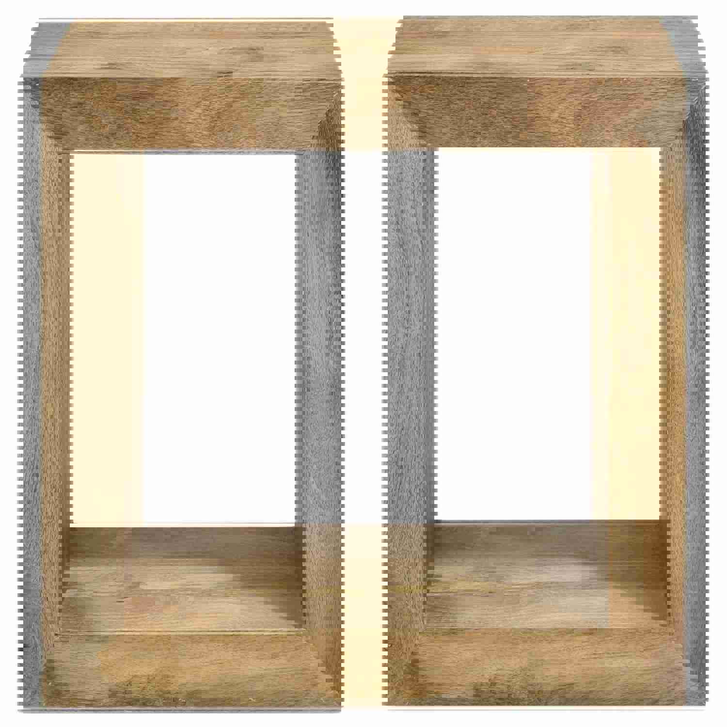 Benton Rectangular Solid Wood End Table Natural