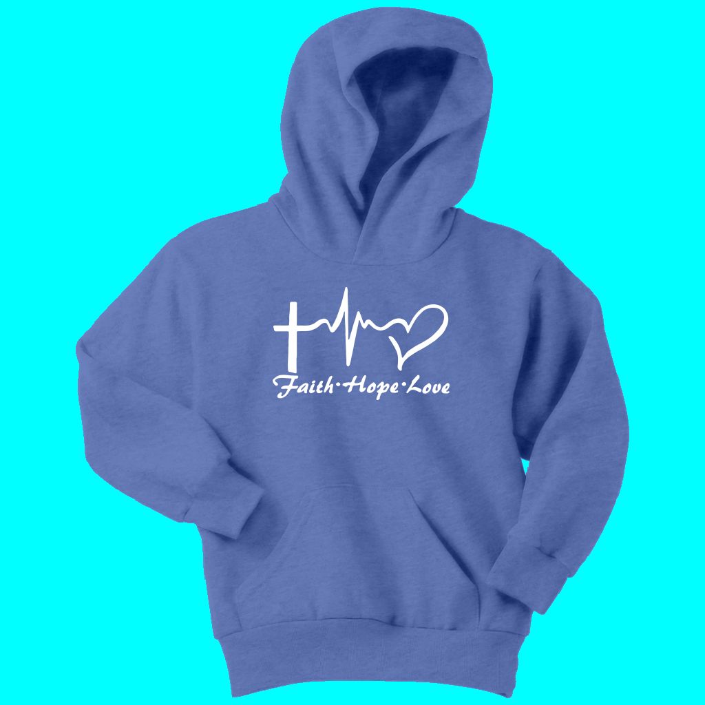 Faith, Hope, Love Youth Hoodie
