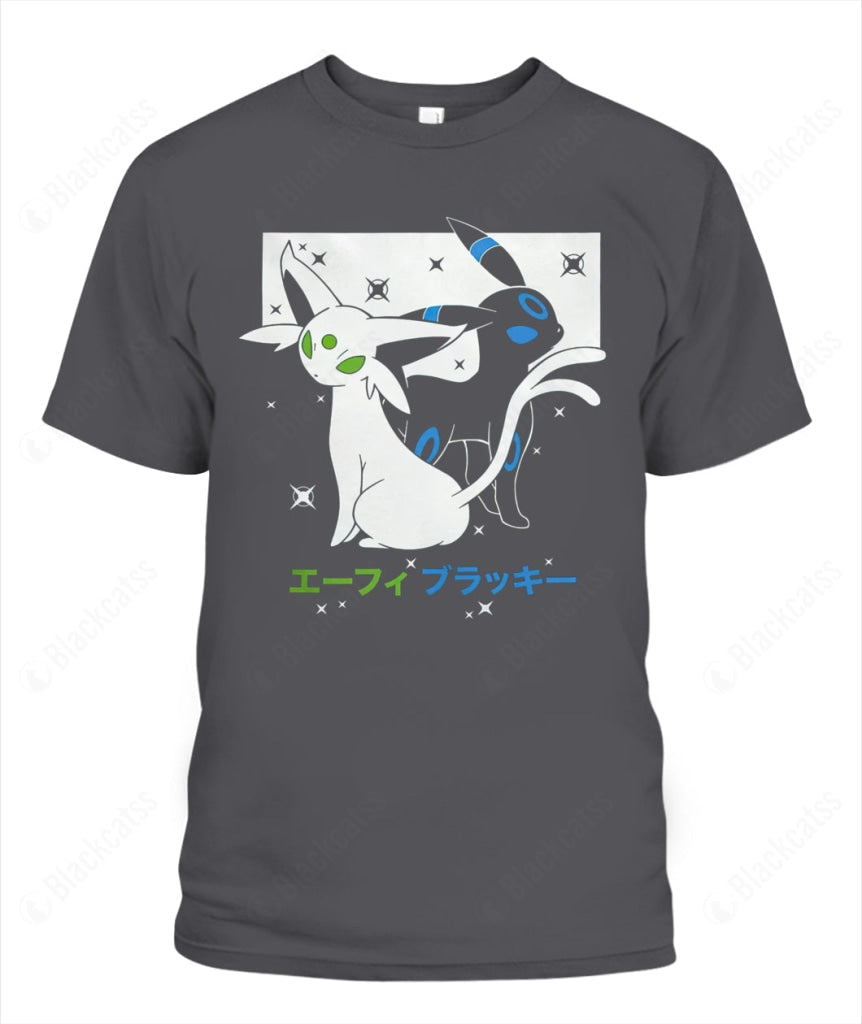 PKM Espeon Umbreon Graphic Unisex Cotton T-Shirt