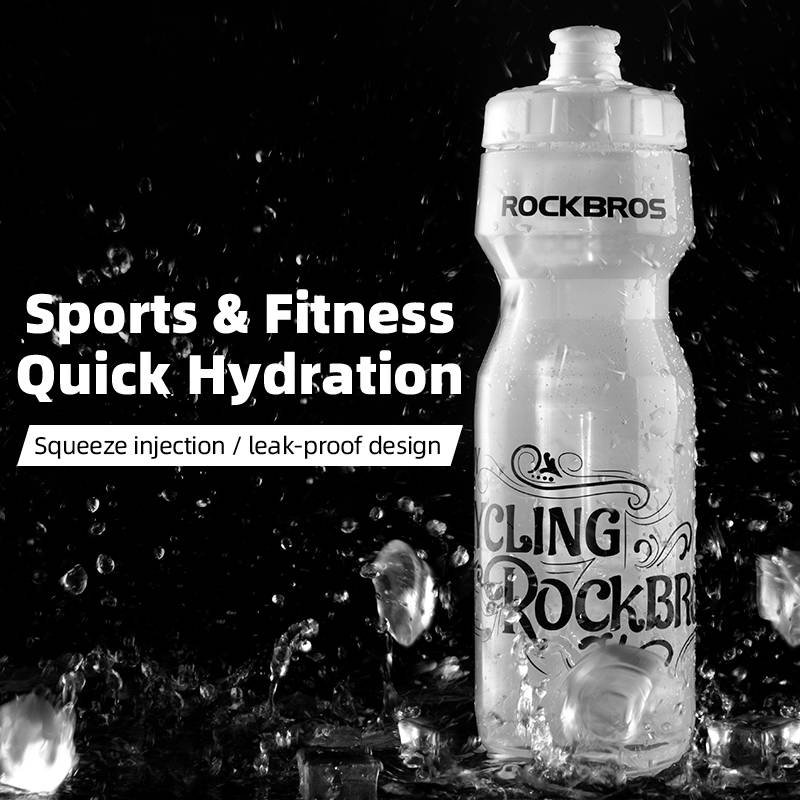 ROCKBROS Cycling Water Bottle - 750ml Large Capacity, PP5 & Silicone, Outdoor Sports Drink Bottle