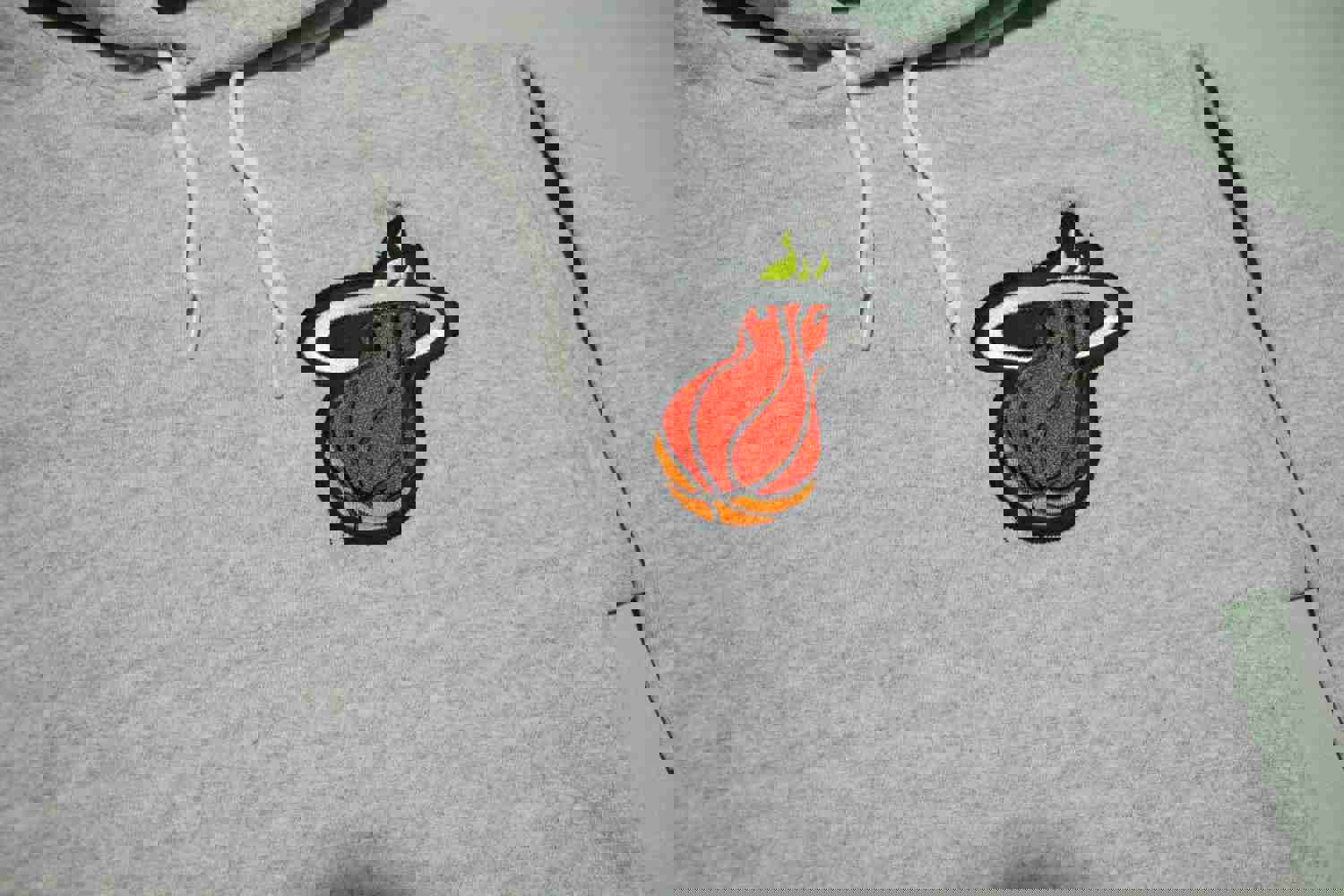 Miami Heat Vintage Hanes Made in USA 90s Hoodie Sweatshirt