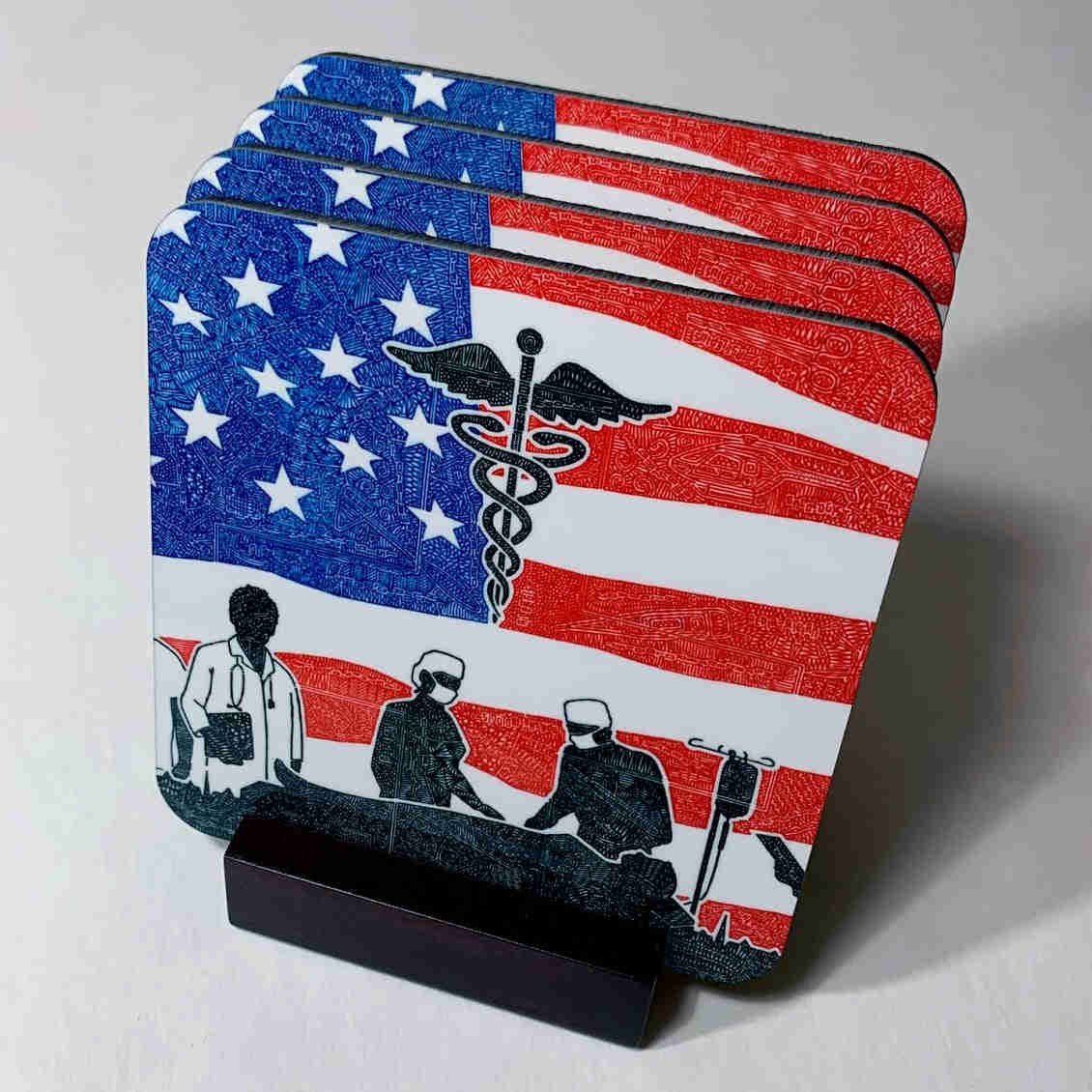 Healthcare Heroes Coasters - Tribute to Medical Professionals