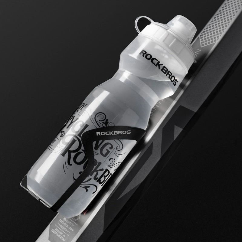 ROCKBROS Cycling Water Bottle - 750ml Large Capacity, PP5 & Silicone, Outdoor Sports Drink Bottle