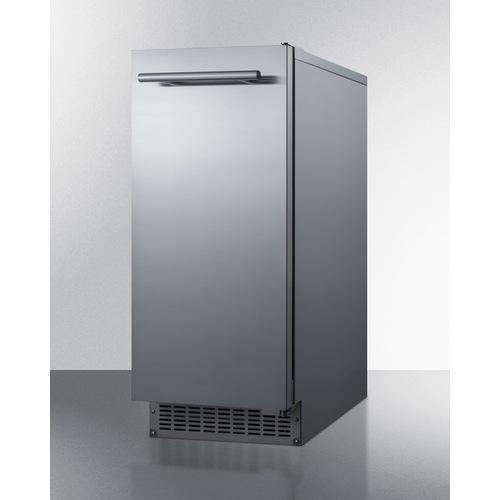 Summit 15 Inch Commercial Ice Maker with Built-In Pump and Weatherproof Design