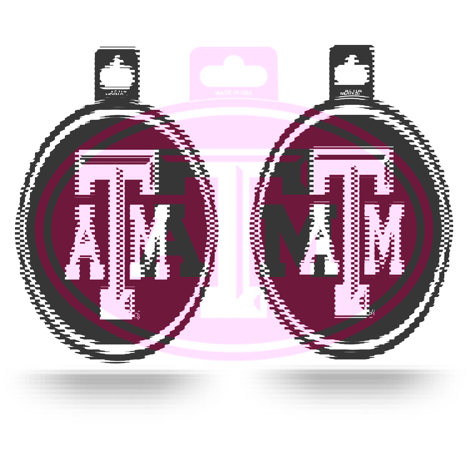 Texas A&M Aggies Oval Decal Full Color Sticker - 3.75 x 5.75 Inches - Officially Licensed
