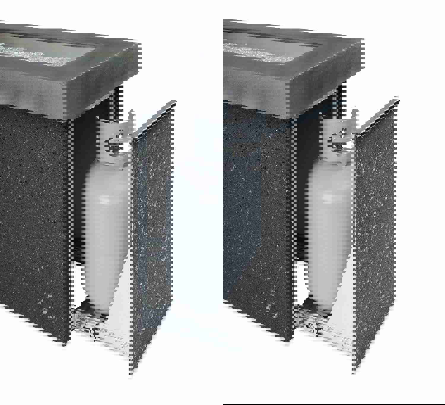 Outdoor Greatroom KL-1242-MM Grey Key Largo Linear Gas Fire Pit Table