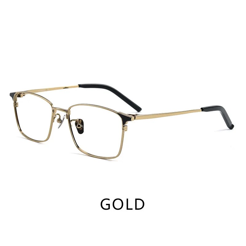 Trend Retro Pure Titanium Unisex Polygon Fashion Luxury Glasses Frame