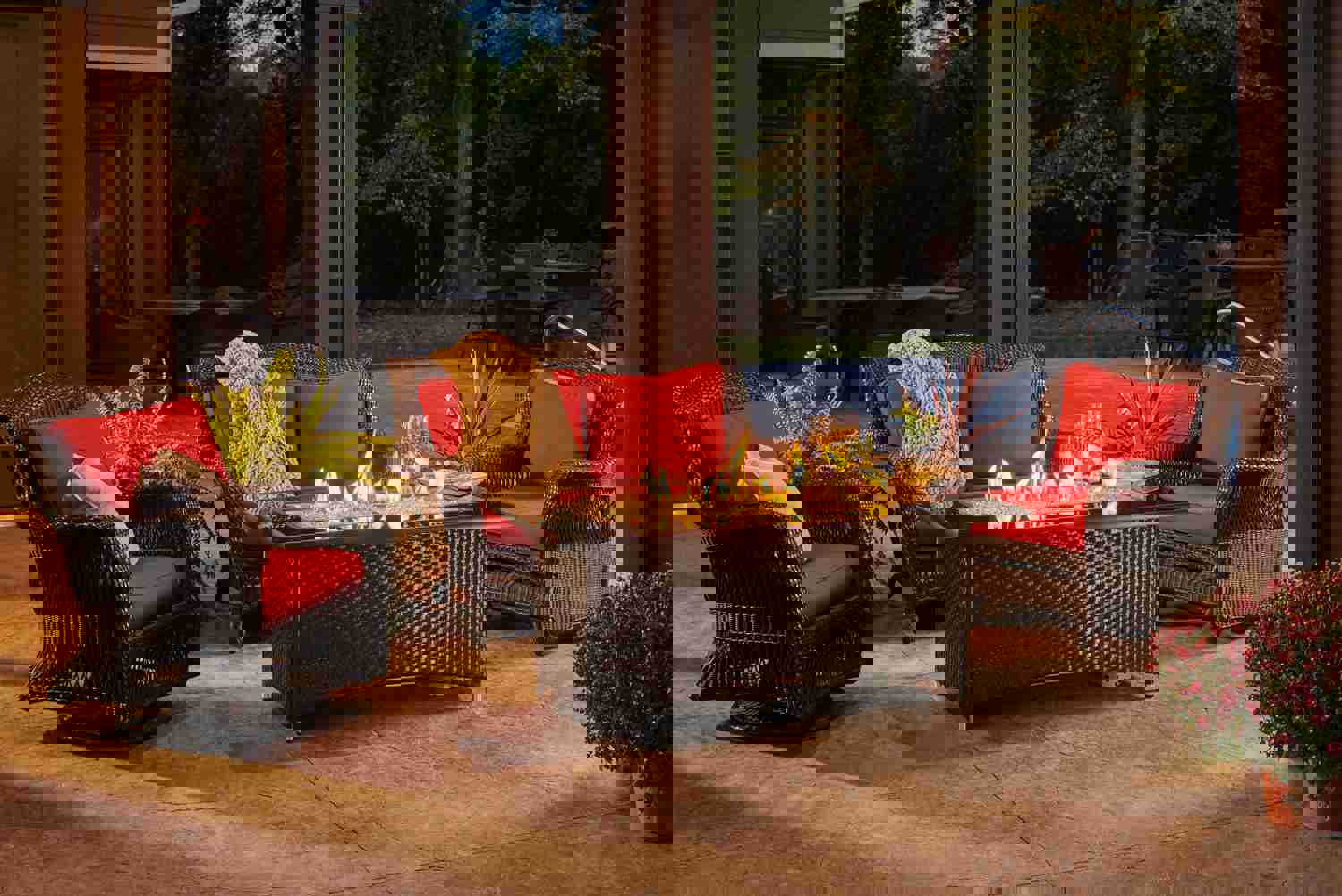 Outdoor Greatroom MG-1242 Balsam Montego Linear Gas Fire Pit Table